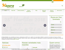 Tablet Screenshot of hazera.com.br